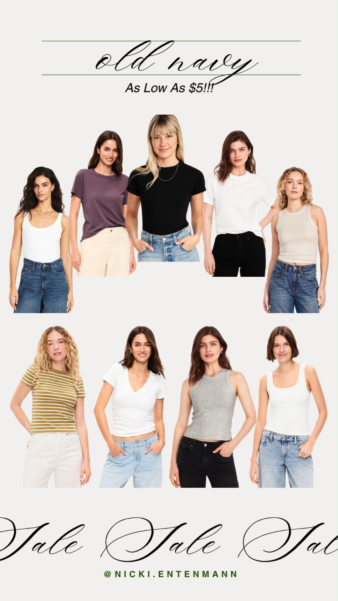 
Gemini said
Scoring fresh basics for $5 is the ultimate closet win. From ribbed tanks to classic tees, these Old Navy essentials are perfect for layering or wearing solo all season long. High-quality style at a total steal.

#oldnavystyle #oldnavyfinds #wardrobebasics #springessentials #affordablefashion #salealert #everydayoutfit #styleonabudget #capsulewardrobe #fashiondeals 

 #LTKootd #LTKmomlife #LTKSaleAlert