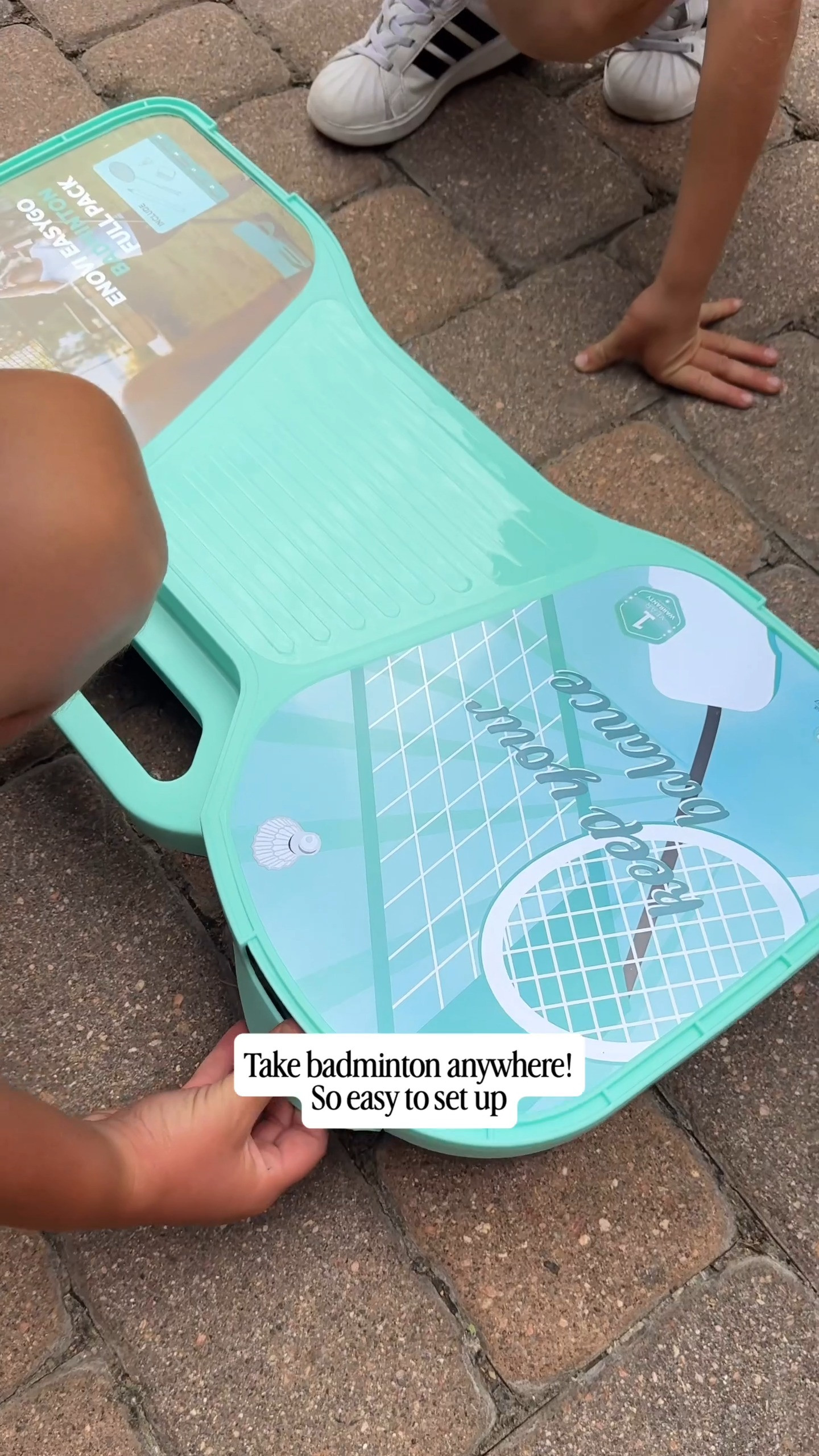 Outdoor backyard or in our case, the driveway, summer favorites.  This portable badminton set is seriously so awesome. We had so much fun playing as a family. 

#SummerFun #OutdoorGames #BackyardGames ￼￼

#LTKActive #LTKHome