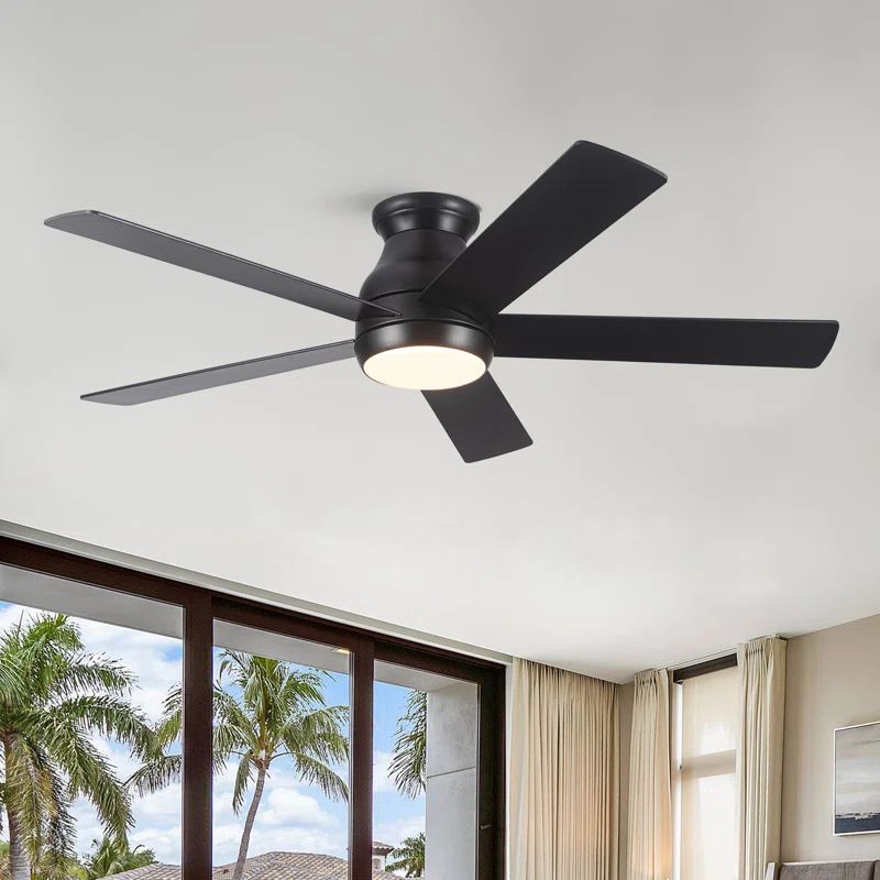 LowprofileFM 52" 5-Blades Indoor Low Profile Ceiling Fan with Reversible DC Motor | Wayfair North America