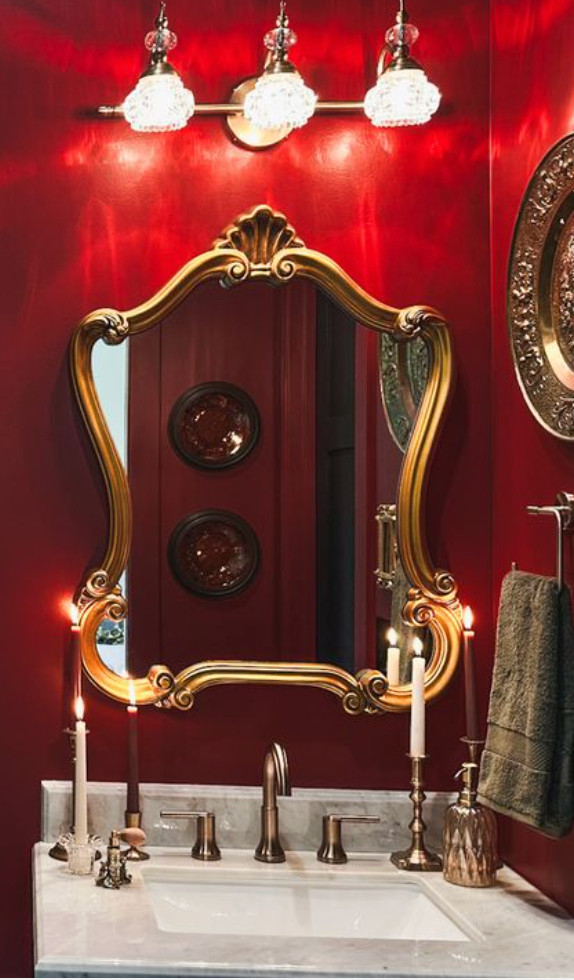 Pretty details in my bold red bathroom.

#LTKdayinmylife #LTKHome #LTKstorytime