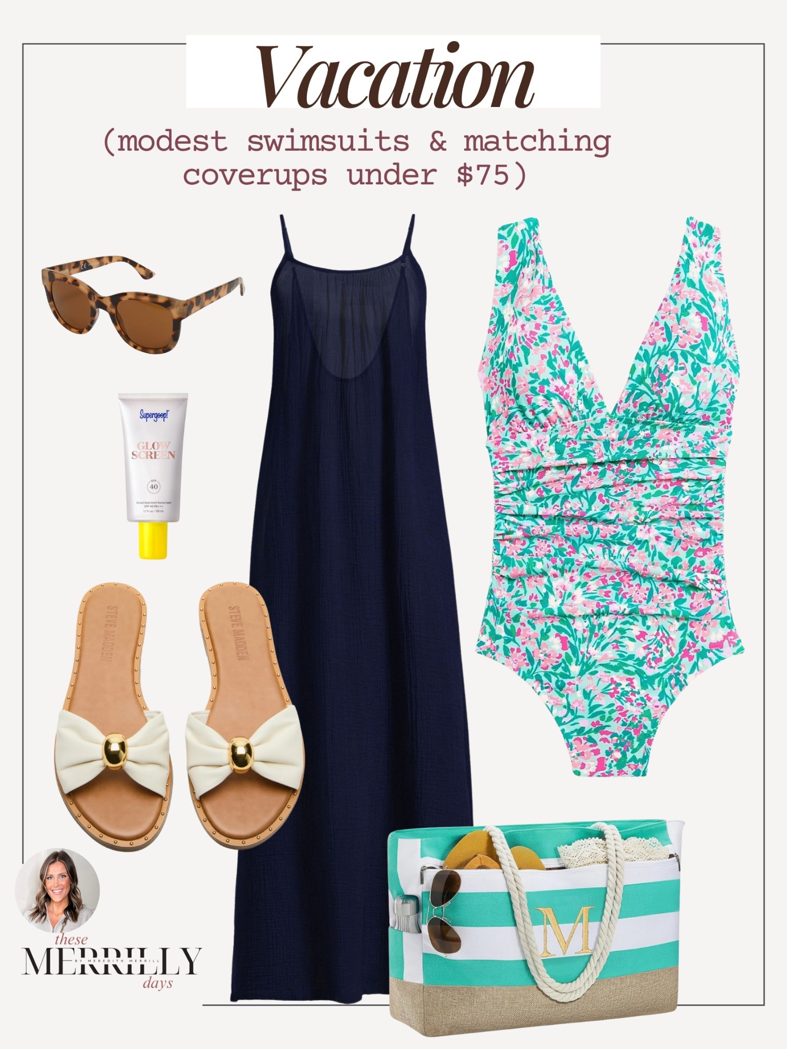 Spring break / one piece modest swimsuit / cruise outfit / beach vacation / maxi coverup 

#LTKTravel #LTKSwim #LTKShoeCrush