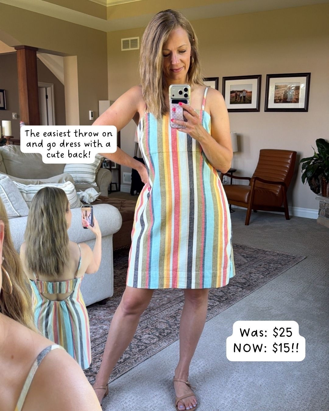 Such a cute, easy, throw on dress!! In a small, but need to get an XS!

#LTKdayinmylife #LTKSeasonal #LTKootd