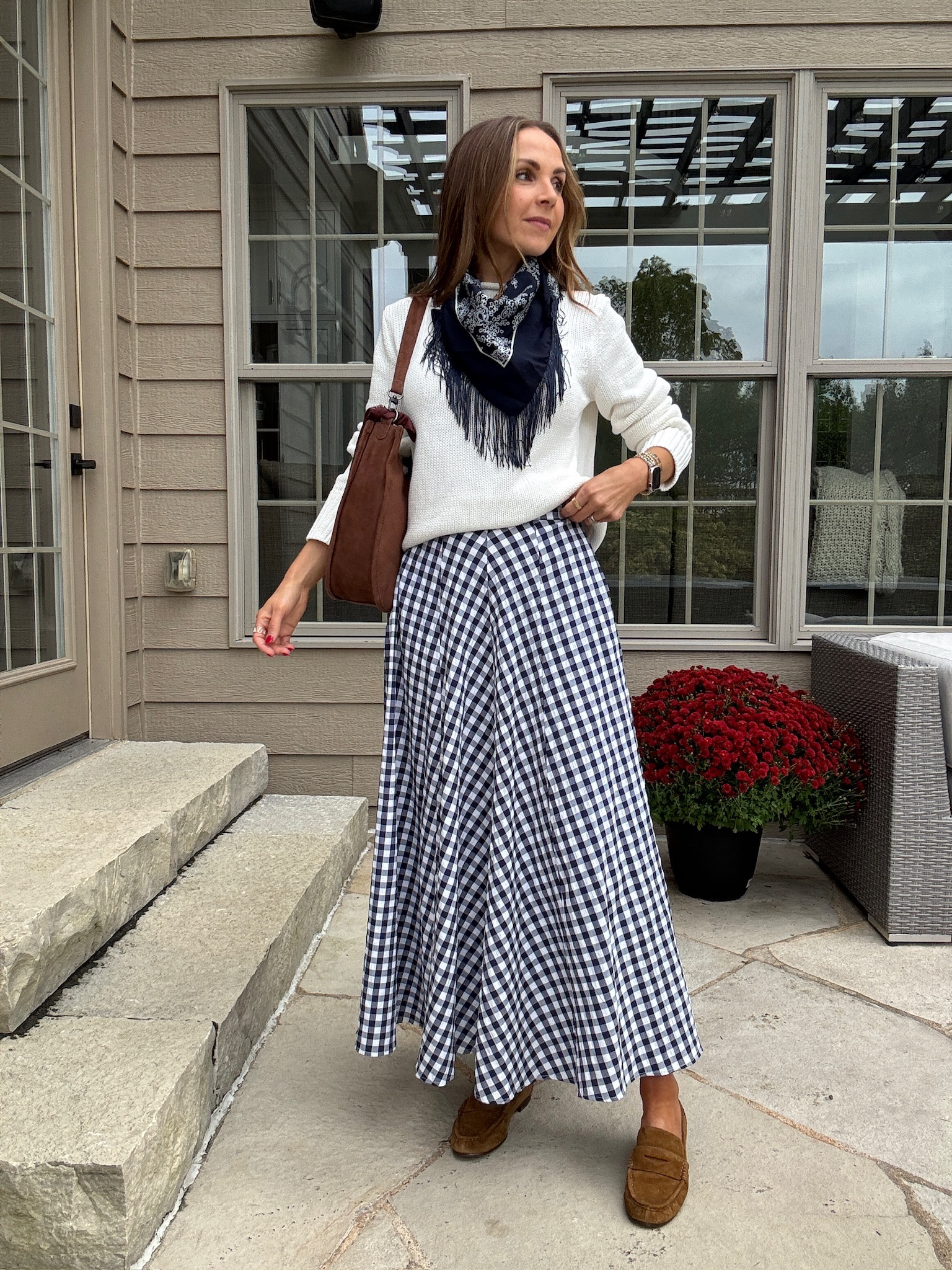 A great way to dress this gingham skirt for fall!

#LTKootd #LTKgrwm #LTKdayinmylife