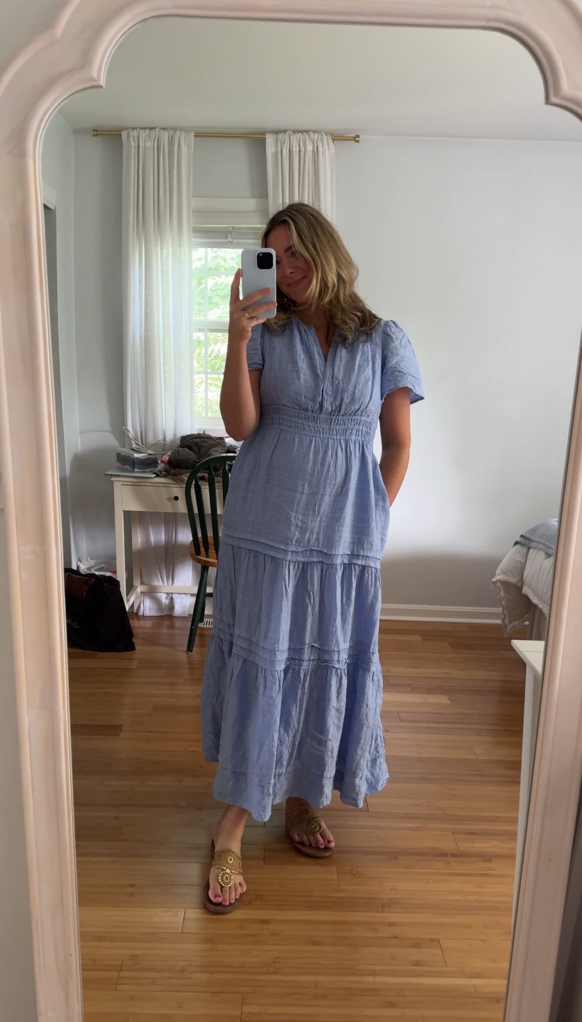 A favorite summer dress of mine! I love this shade of blue and love that it’s linen!! Also nursing friendly 🥳 

#LTKStyleTip #LTKBaby #LTKBump