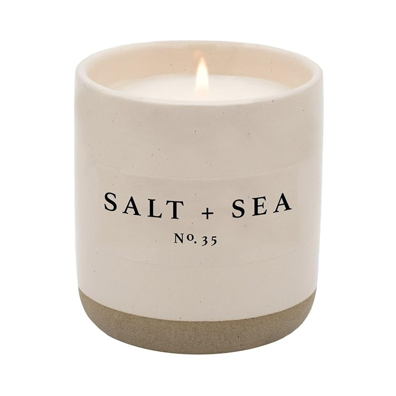 Sweet Water Decor Salt and Sea Candle | Sea Salt, Citrus, Amber, Musk, Beach Scented Soy Candles ... | Amazon (US)