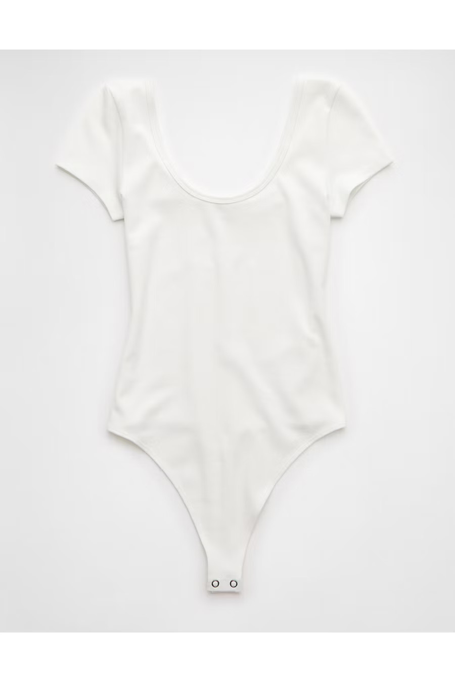 AE Scoop Neck T-Shirt Bodysuit Women's White S | American Eagle Outfitters (US & CA)