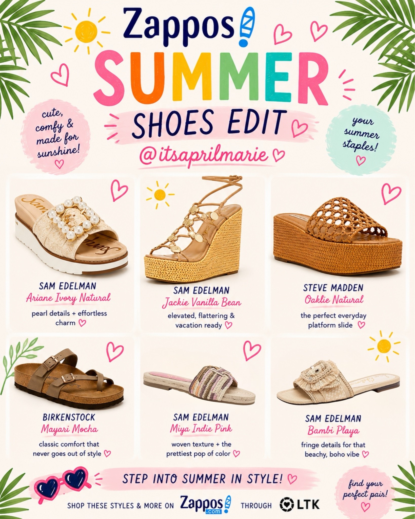 @Zappos SUMMER EDIT! So many great picks. 💕☀️😍 #LTKsummer #LTKsummershoe #LTKsandals #LTKshoes #LTKbeach #LTKvacation

#LTKdayinmylife #LTKSaleAlert #LTKSeasonal