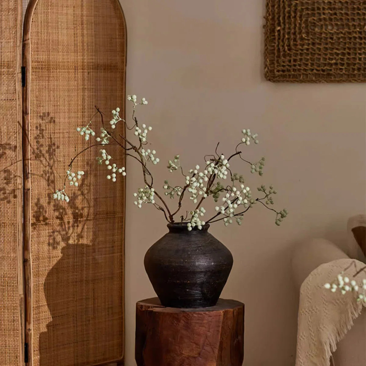 Zen Style Light Green Berry Stem 37.8" Tall | Joss & Main