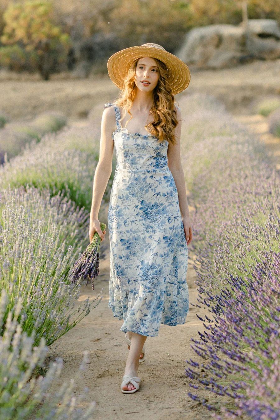 Charlene Tie Shoulder Dress | Morning Lavender