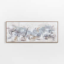 'Path To Light Print' Framed Hand-Painted Wall Art Print 77.25"x31.25" by Huda Hashim + Reviews |... | Crate & Barrel