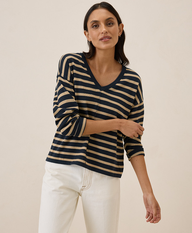 Women’s Classic Fine Knit Relaxed Sweater made with Organic Cotton | Pact | Pact Apparel