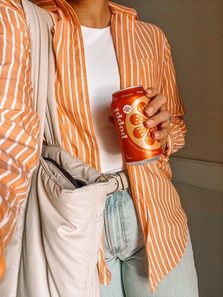 Spring style, spring colors, work tote bag, poppi probiotic soda 🍊

#LTKSeasonal #LTKStyleTip #LTKWorkwear
