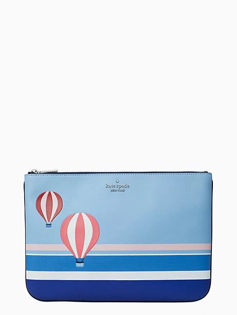 hot air balloon large zip pouch | Kate Spade Outlet