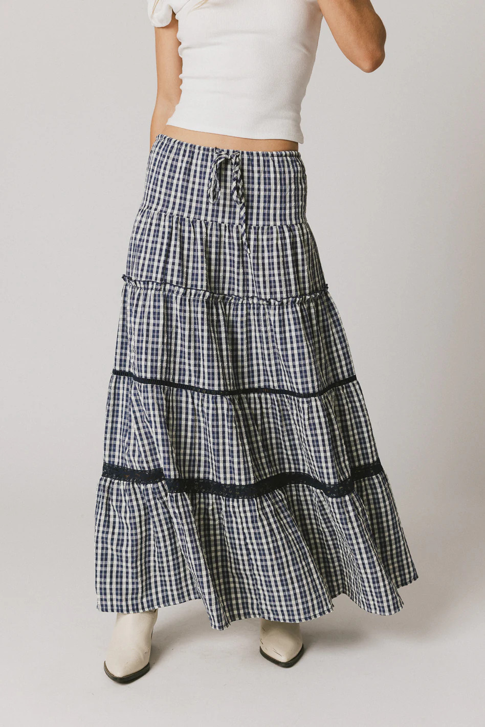 Jasper Plaid Maxi Skirt | Böhme US
