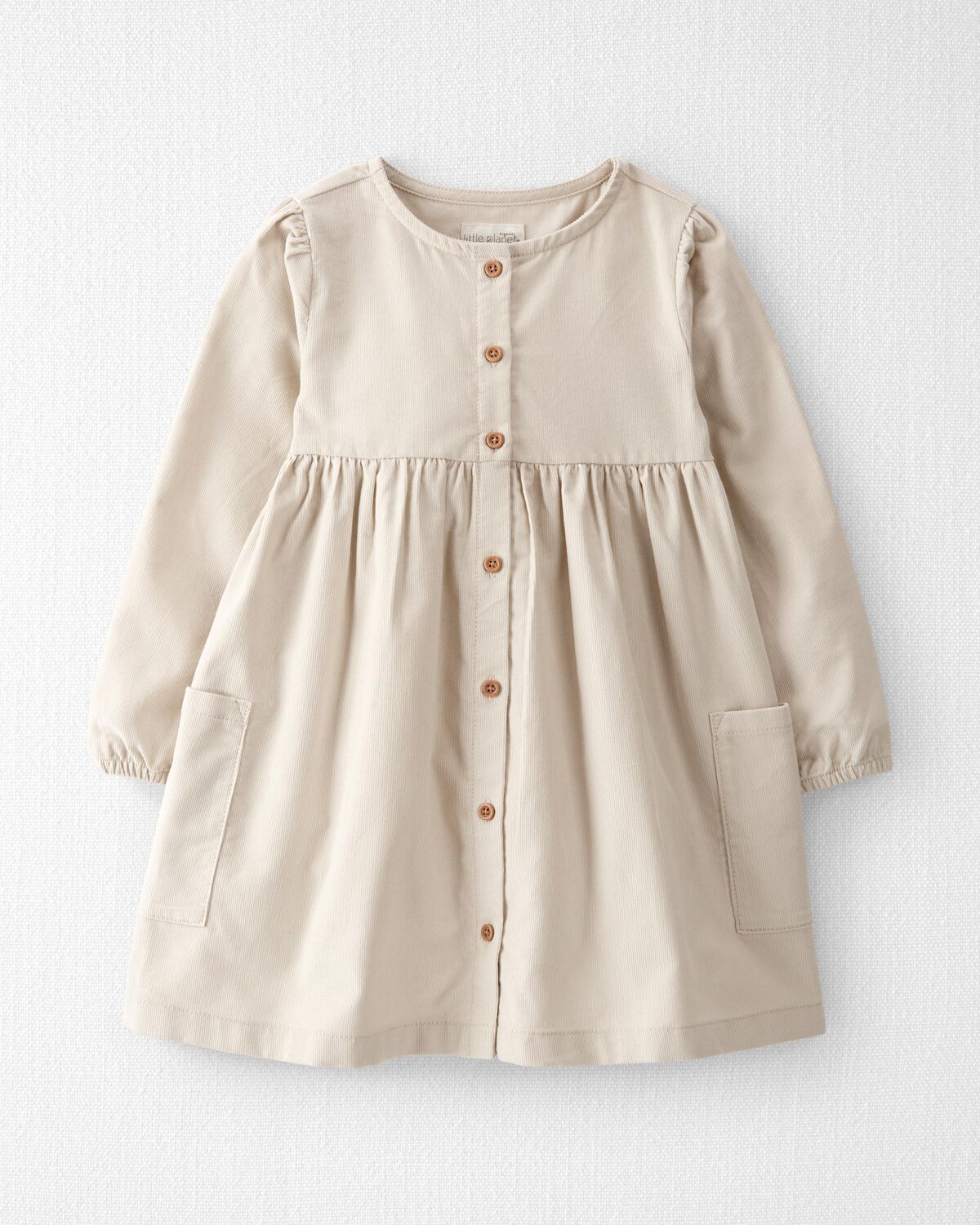 Toddler Organic Cotton Corduroy Button-Front Dress | Carter's