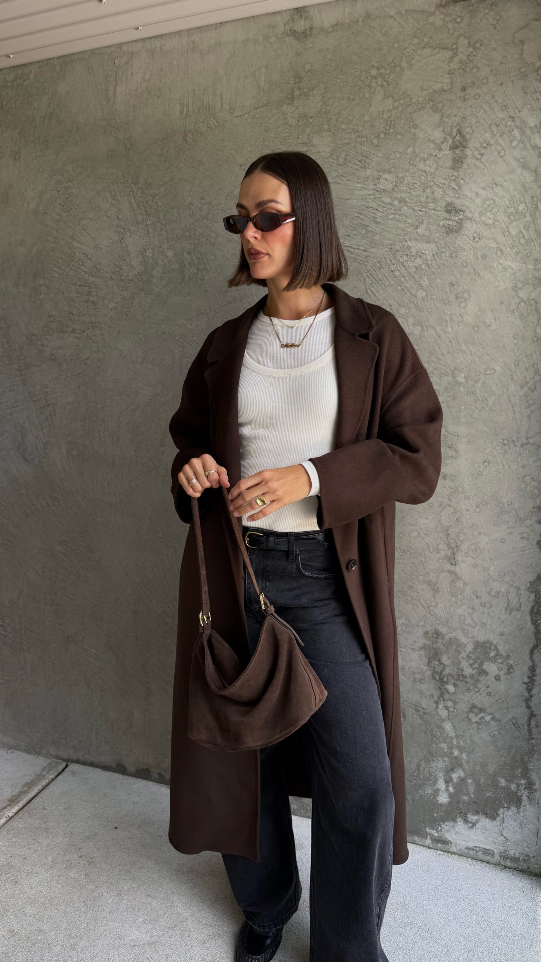 I’m loving the tank over long sleeve layered look - paired back with black denim, loafers and a belt as a base and finished off with this exceptional coat in chocolate. I took my usual size (AU10) in everything except the coat (sized up to a large) 

#LTKautumn #LTKstyletip #LTKaustralia