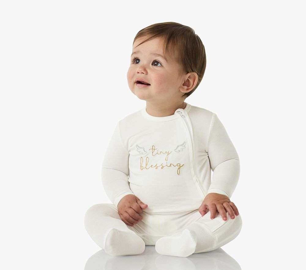 Tiny Blessing Baby Pajama | Pottery Barn Kids