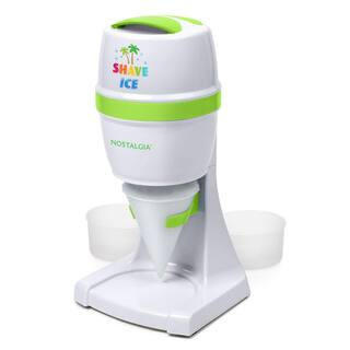50 W 8 oz. White Snow Cone Maker with Stainless Steel Blades | The Home Depot