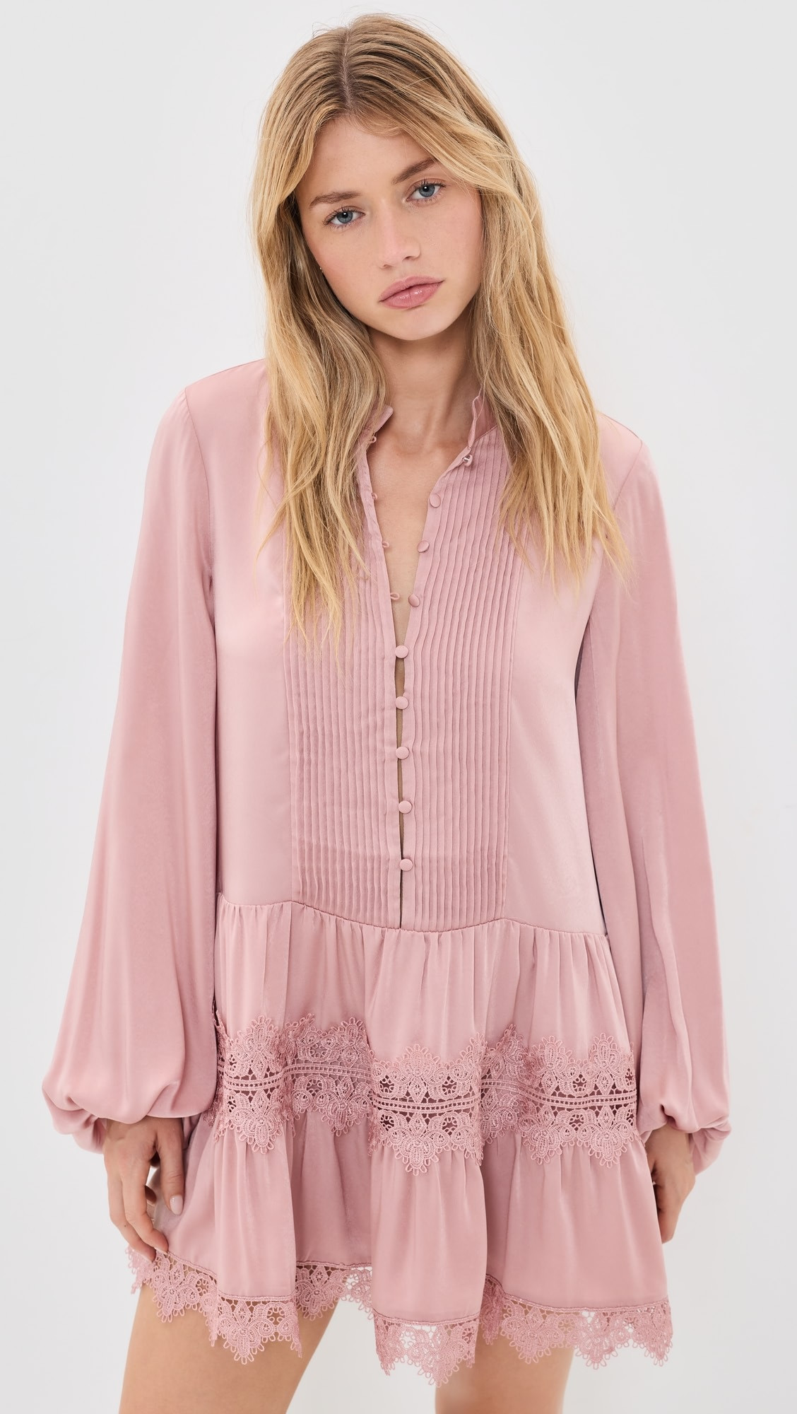 Antonia Lace Trim Mini Dress | Shopbop