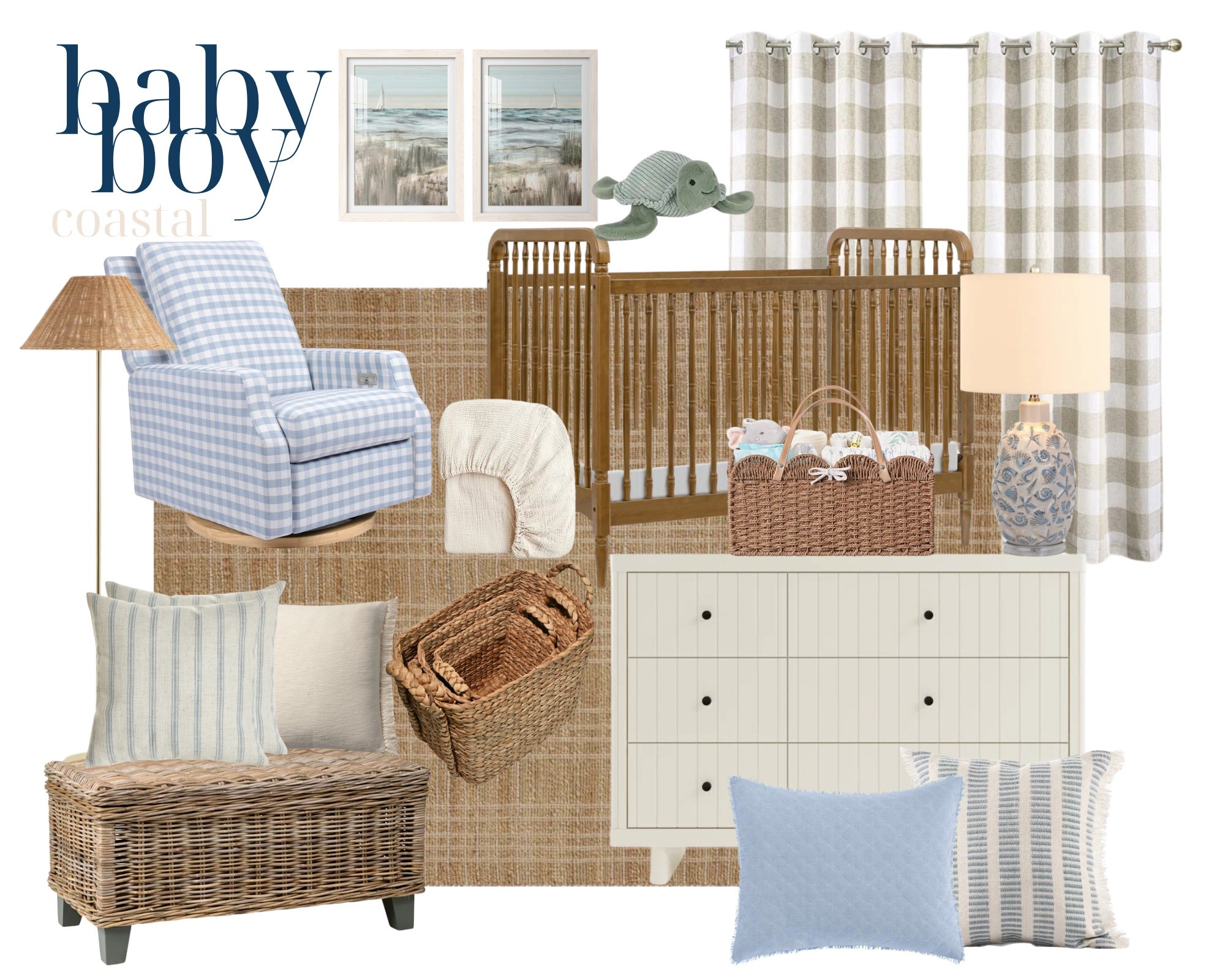 Coastal nursery inspo! 

Boys room ideas nursery room boys nursery 

#LTKBaby #LTKSeasonal #LTKKids