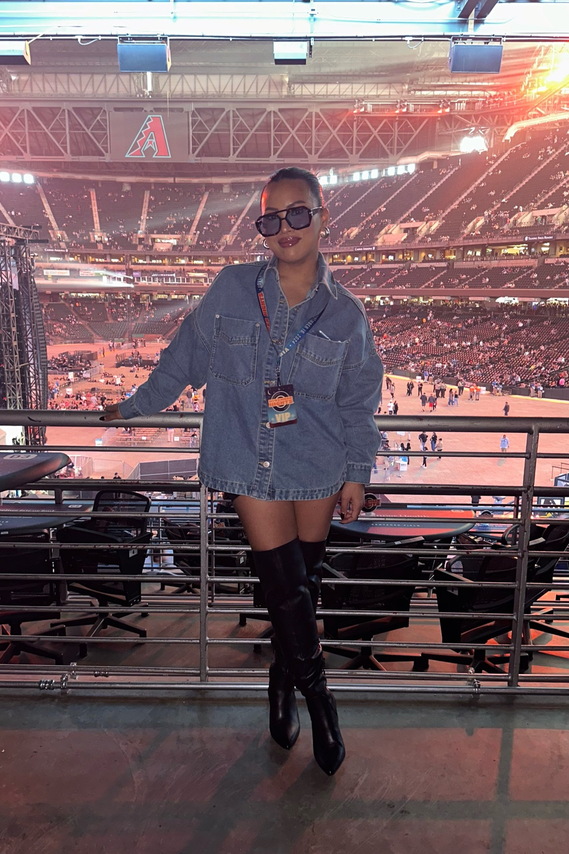 Wearing this outfit to a concert!

Denim shacket outfit 
Concert outfit inspo 