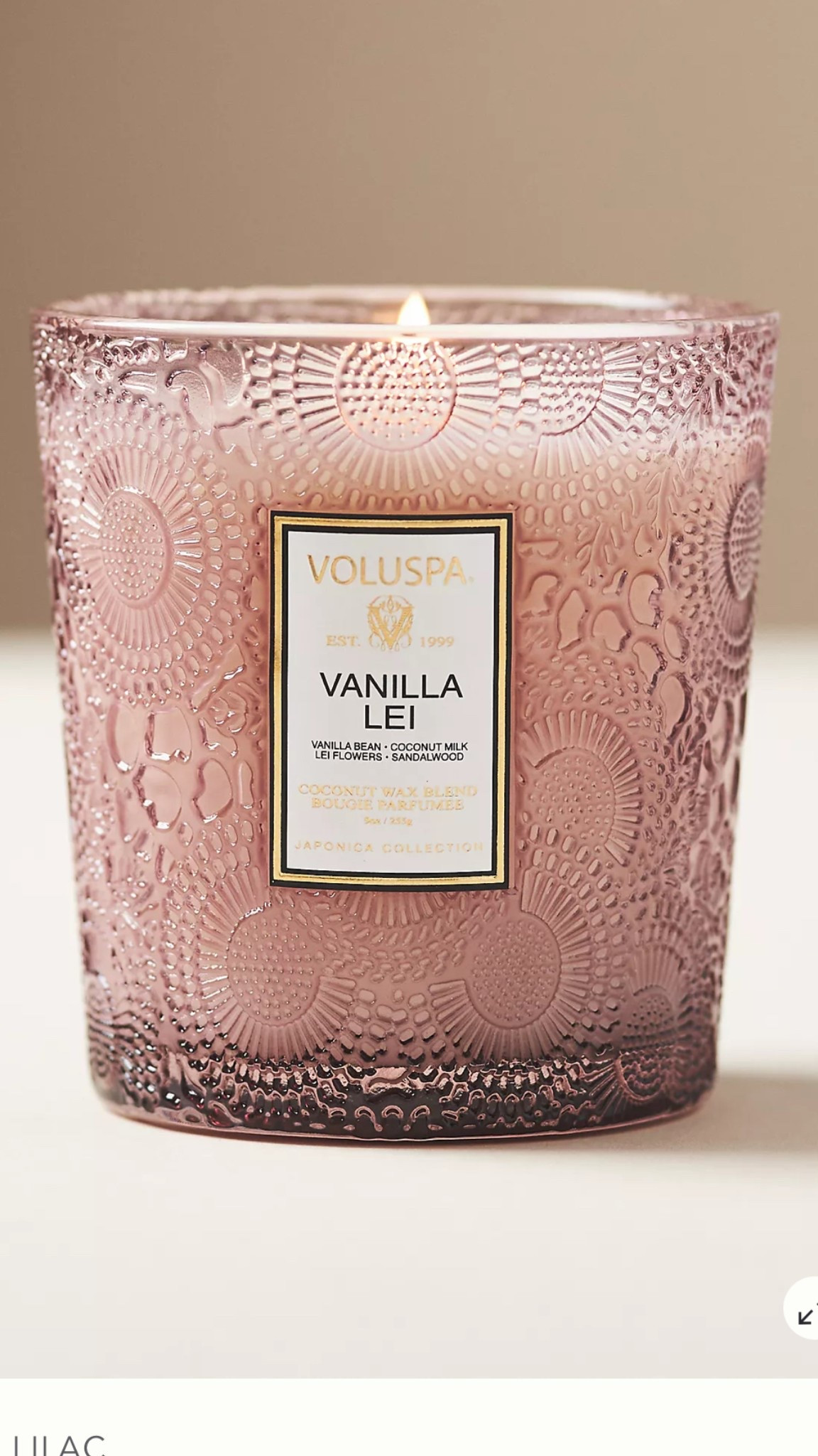 Voluspa Vanilla Lei Classic Candle

#LTKHome