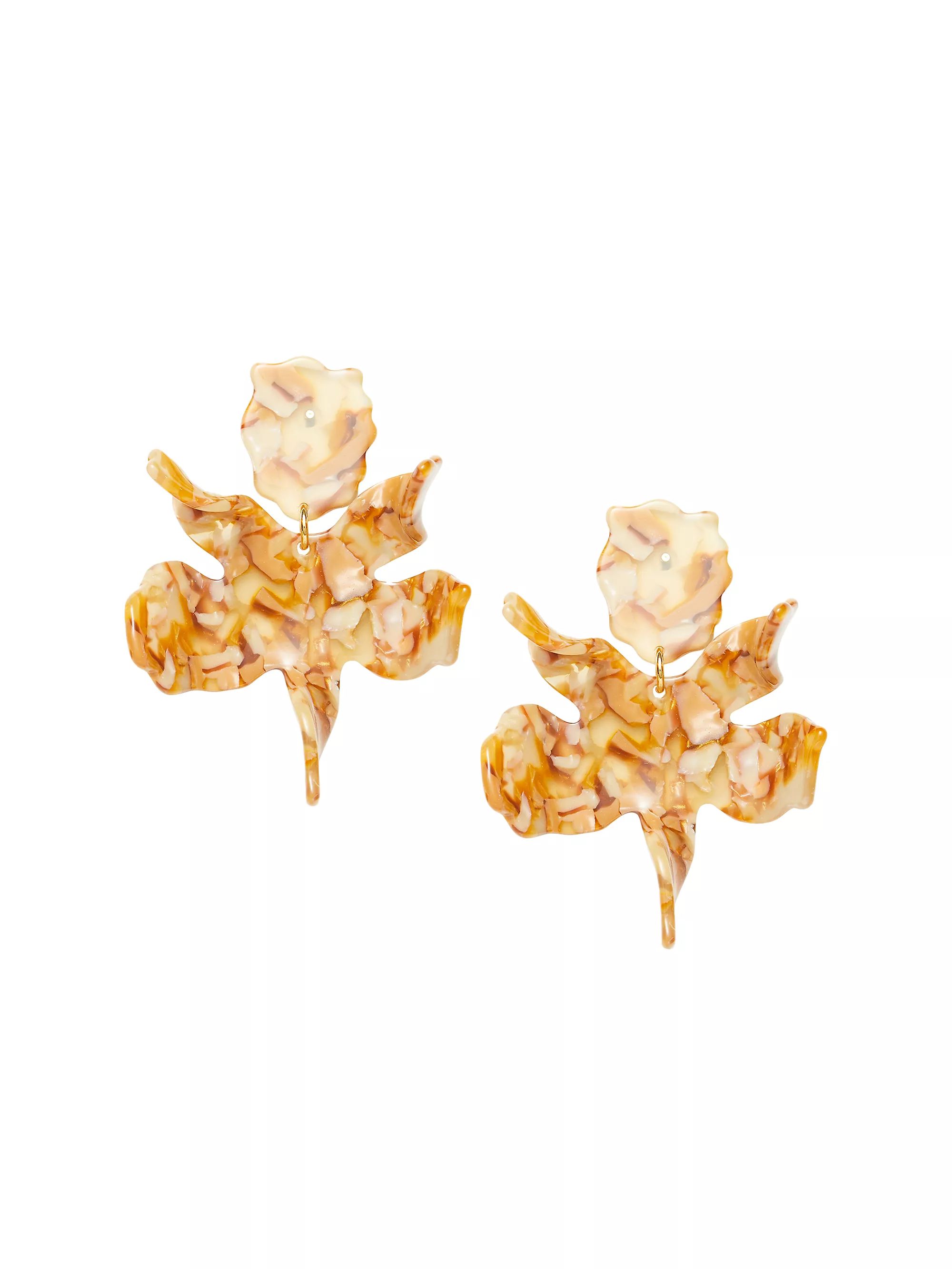 Paper Lily Marbelized Acetate Drop Earrings | Saks Fifth Avenue