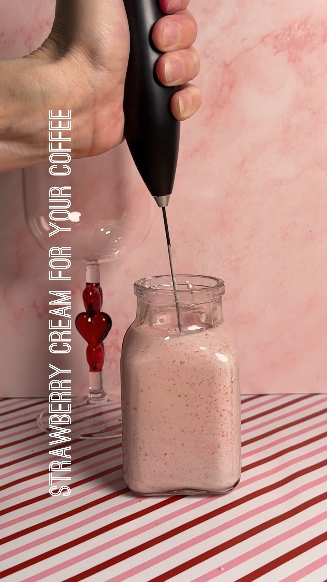Homemade strawberry cream for your coffee! The slightest sweet, and the perfect consistency thanks to this fun frother! Under $10 at Walmart!

#LTKmorningroutine #LTKfoodie #LTKU