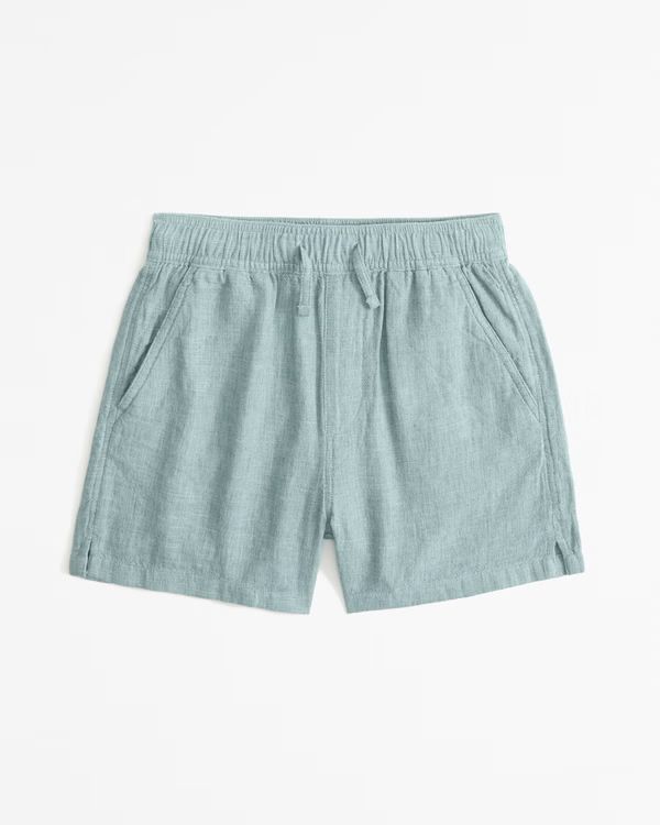 boys linen-blend pull-on shorts | boys 30% off select styles | Abercrombie.com | Abercrombie & Fitch (US)