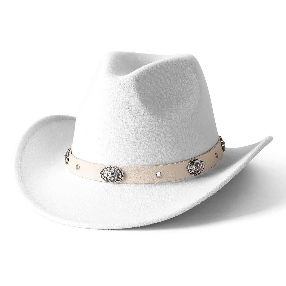 Lisianthus Cowboy Cowgirl Hats for Women & Men Felt Western Outdoor Hat Wide Brim | Amazon (US)