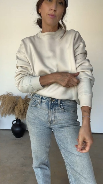 Easy peasy and so comfortable over here 👌🏼 

I did an xsmall for the sweatshirt. I can’t link the jeans here, but if you head to my IG @emmer, you’ll find it! 

casual styles, and neutral tones

#LTKootd #LTKmomlife #LTKdayinmylife