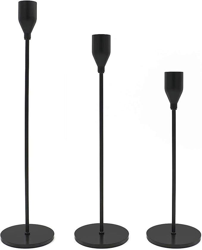 LXTaoler Candle Holders for Taper Candles, Set of 3 Metal Candle Stand Modern Decorative Candlest... | Amazon (CA)