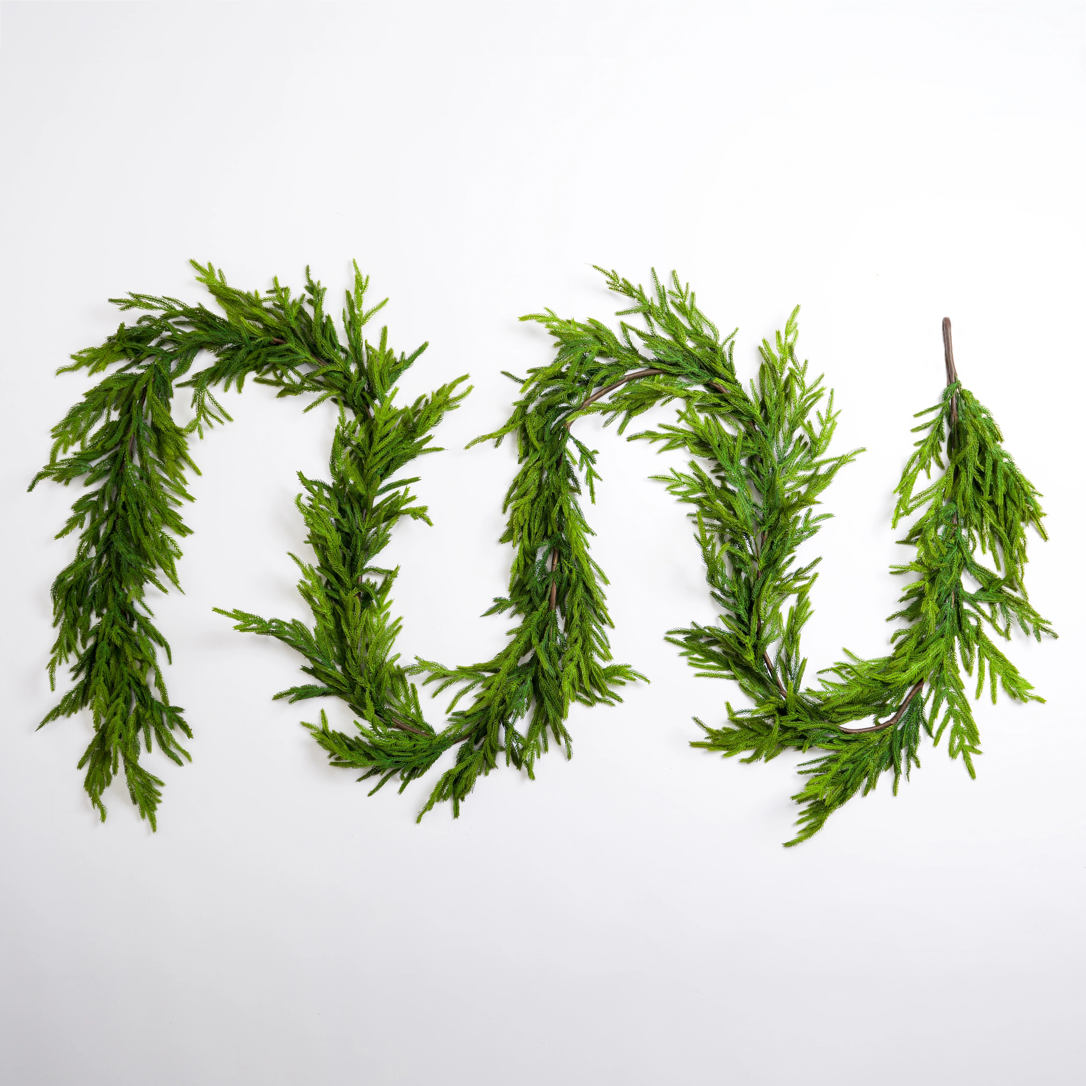 Norfolk Pine Natural Touch Garland, 15 ft. - 179.92L x 7.05W x 5.12H in. | Bed Bath & Beyond