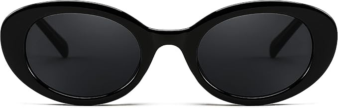 FEISEDY Sunglasses Womens, Retro Oval Cateye Sun Glasses Men, Small 90s Style B4128 | Amazon (US)