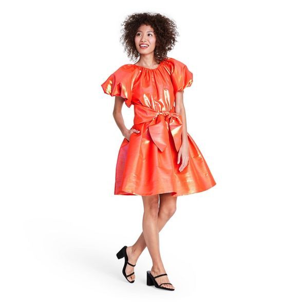 Puff Sleeve Volume Dress - Christopher John Rogers for Target Orange | Target