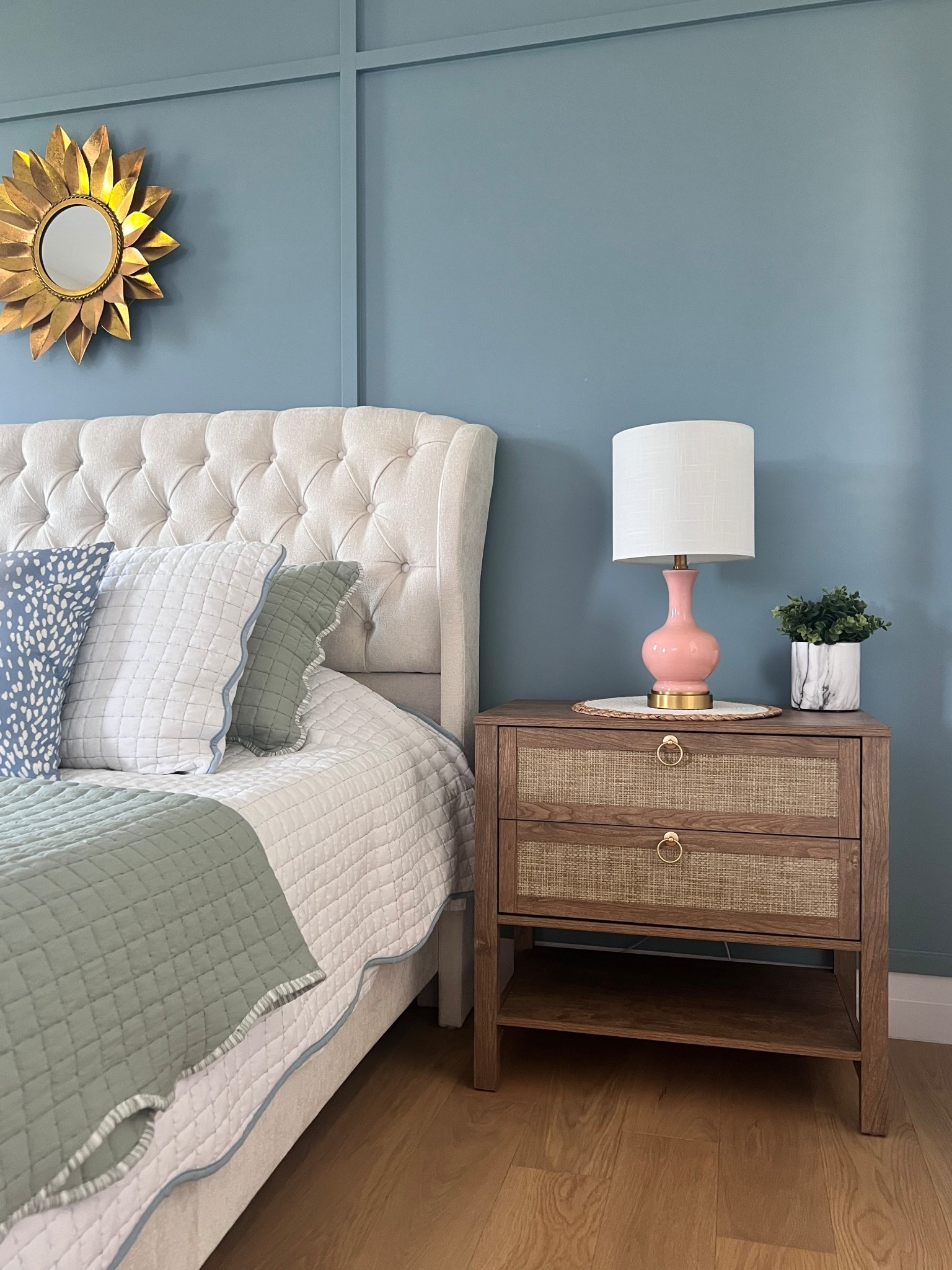 Our main bedroom has made progress with some new bedding & night stands! All that is left for this plan is the rug eventually! Loving the layered quilt vibes, the scalloped edging & they are so soft & cozy!

#LTKHome #LTKSeasonal #LTKFamily
