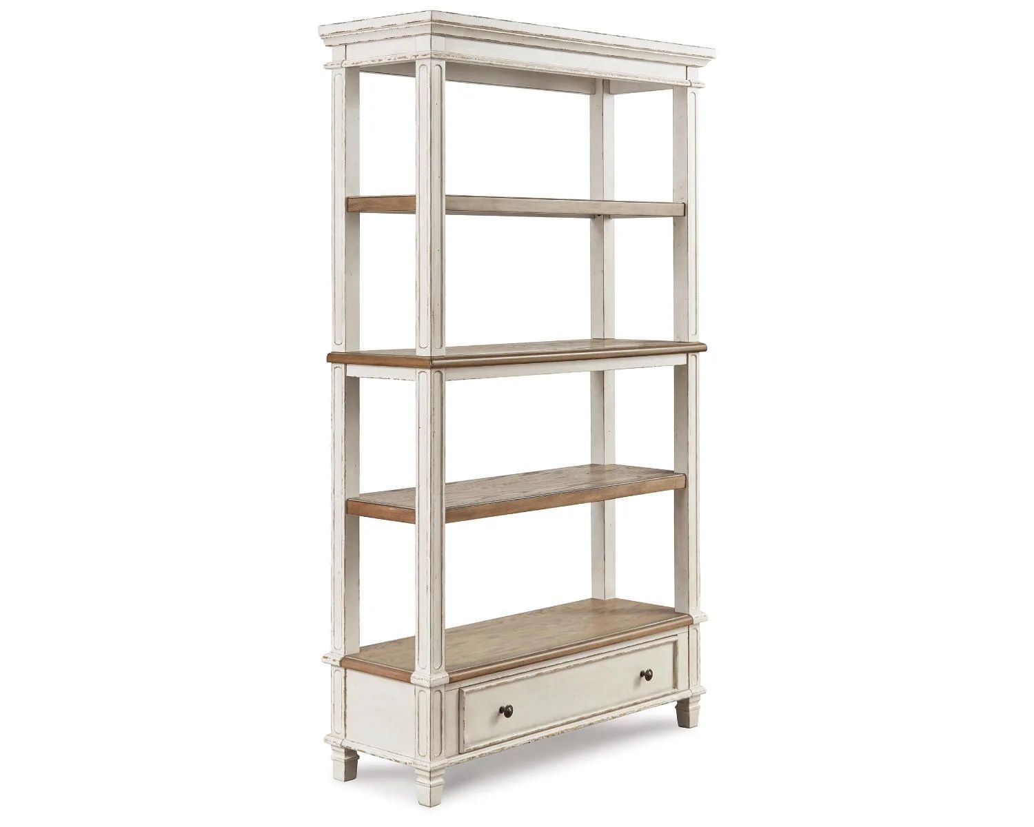 Signature Design by Ashley Casual Realyn 75" Bookcase Brown/White | Walmart (US)