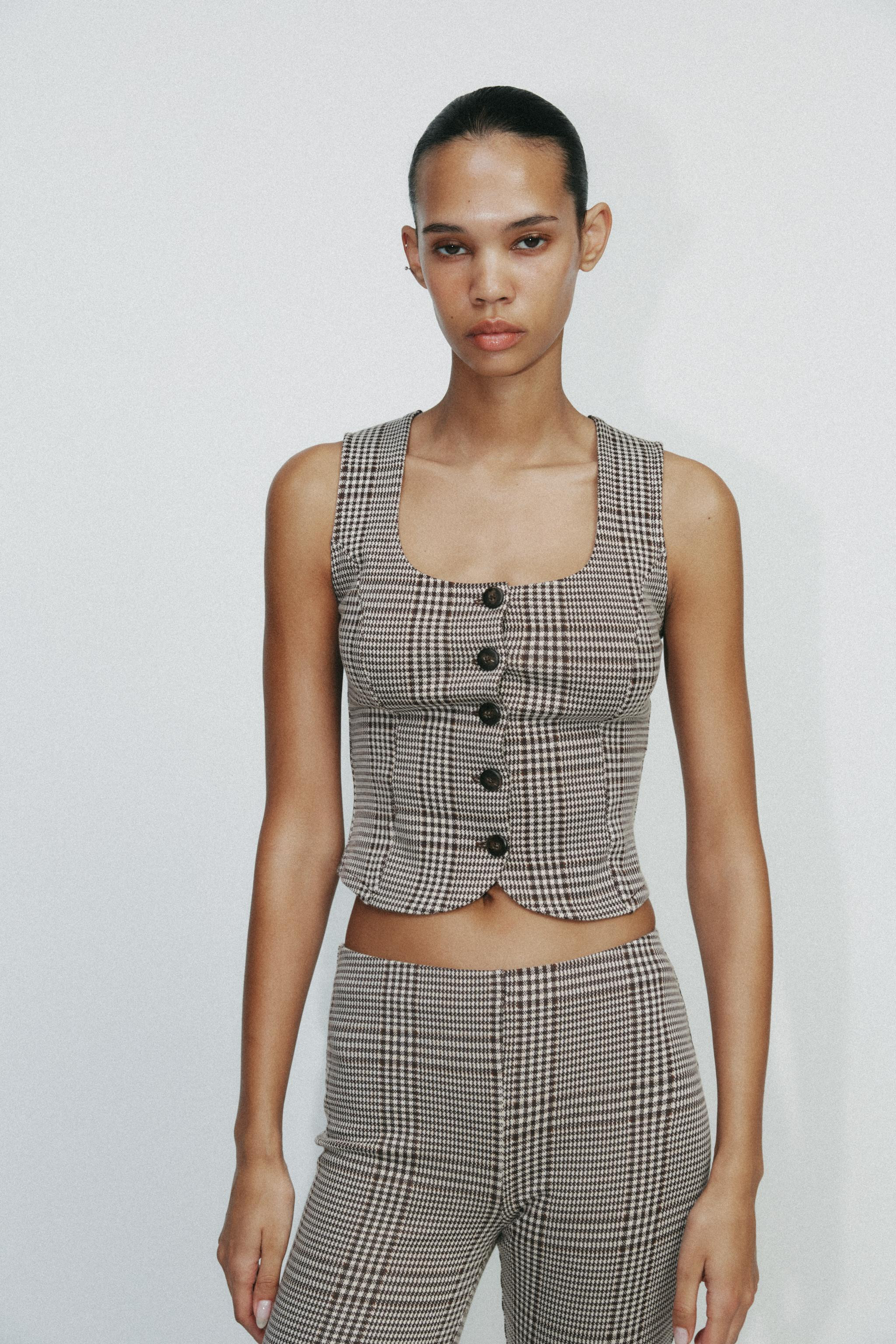 INTERLOCK KNIT VEST TOP | Zara US