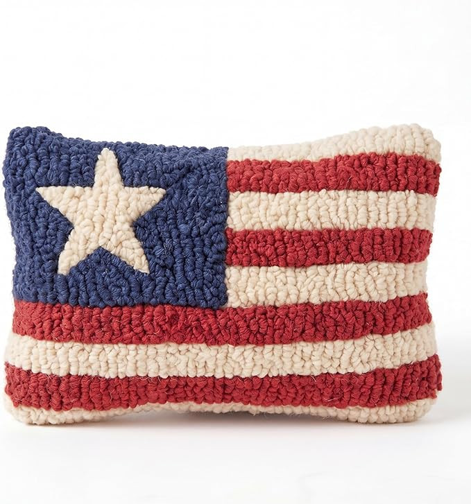 1 Pcs 4th of July Patriotic Pillows 8" x 12" Handicraft Red White Blue Flag Pillow American Flag ... | Amazon (US)