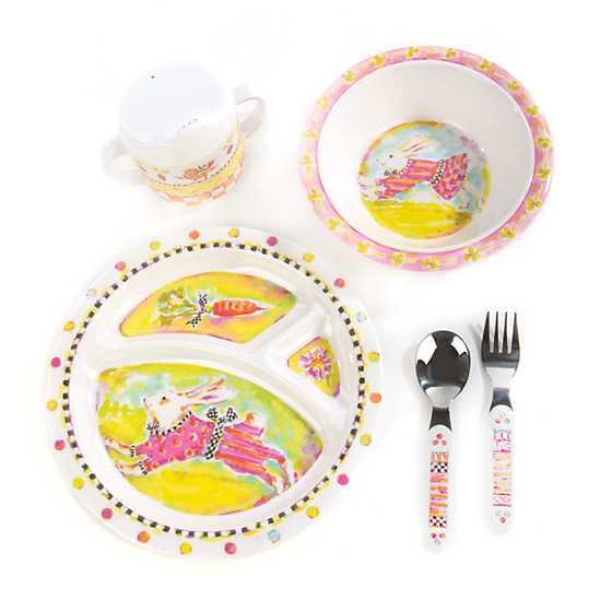 Toddler's Dinnerware Set - Bunny | MacKenzie-Childs