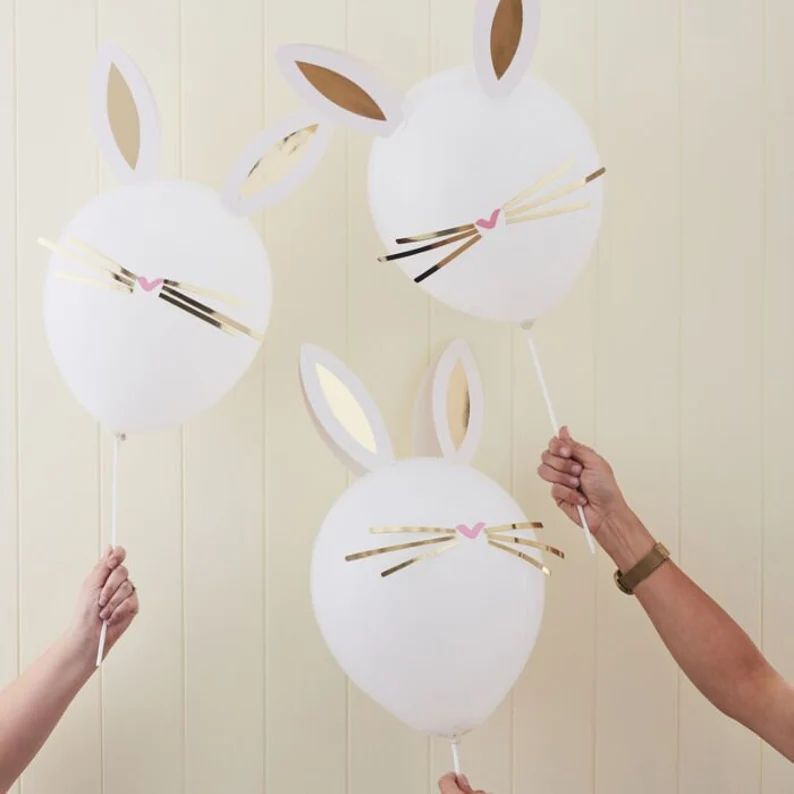 Make Your Own Easter Bunny Balloon Easter Balloons DIY | Etsy | Etsy (US)
