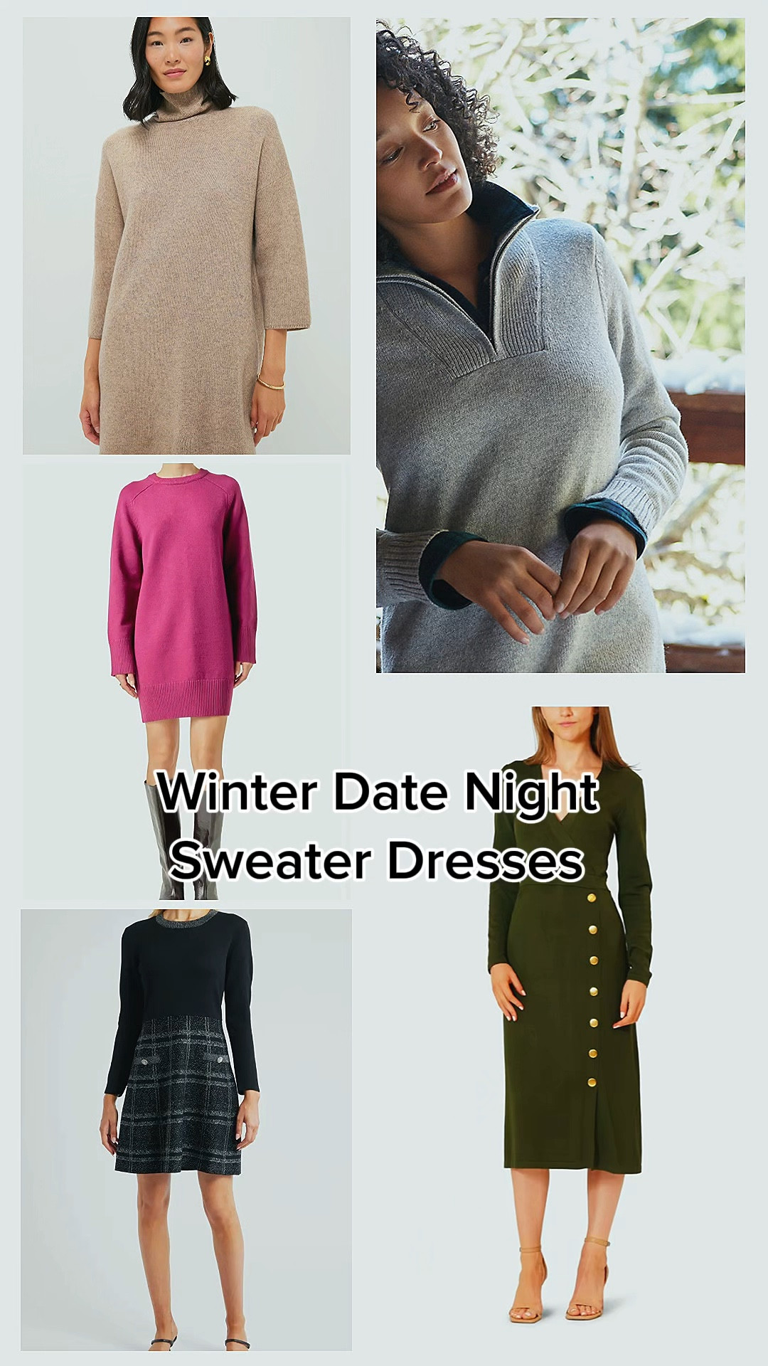 Looking for a winter date night look? 

These Sweater Dresses are perfect for winter date nights, weddings and travel. There is one here for every budget! 

#LTKWedding #LTKTravel #LTKOver40