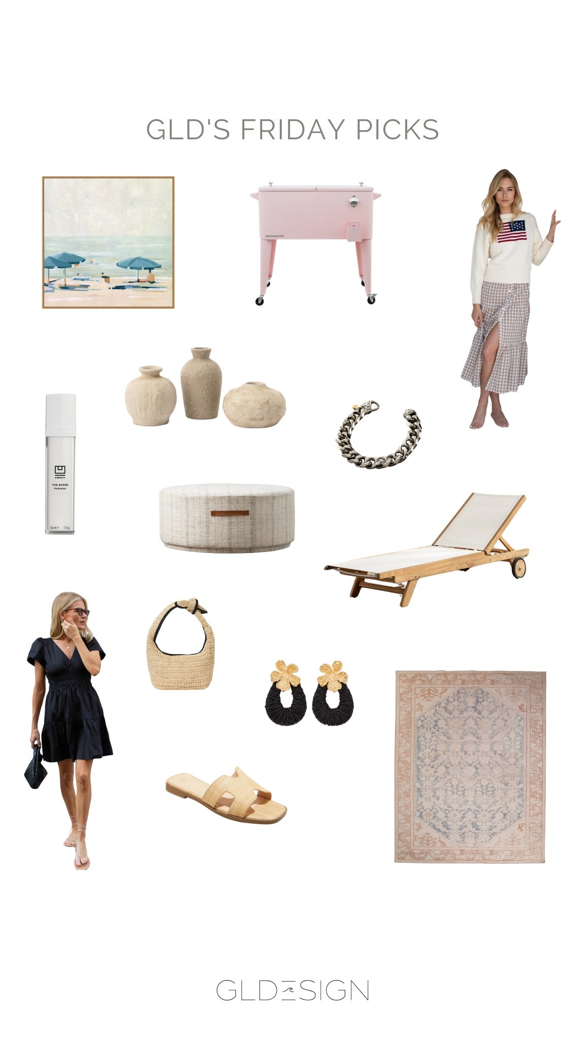 GLDESIGN Friday Picks 
#GLDESIGN #LTKsummeroutfit #LTKoutdoor #LTKskincare #LTKart #LTKdecor

#LTKFindsUnder100 #LTKItBag #LTKShoeCrush
