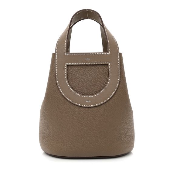 Taurillon Clemence Swift In-The-Loop 18 Bag Etoupe | FASHIONPHILE (US)
