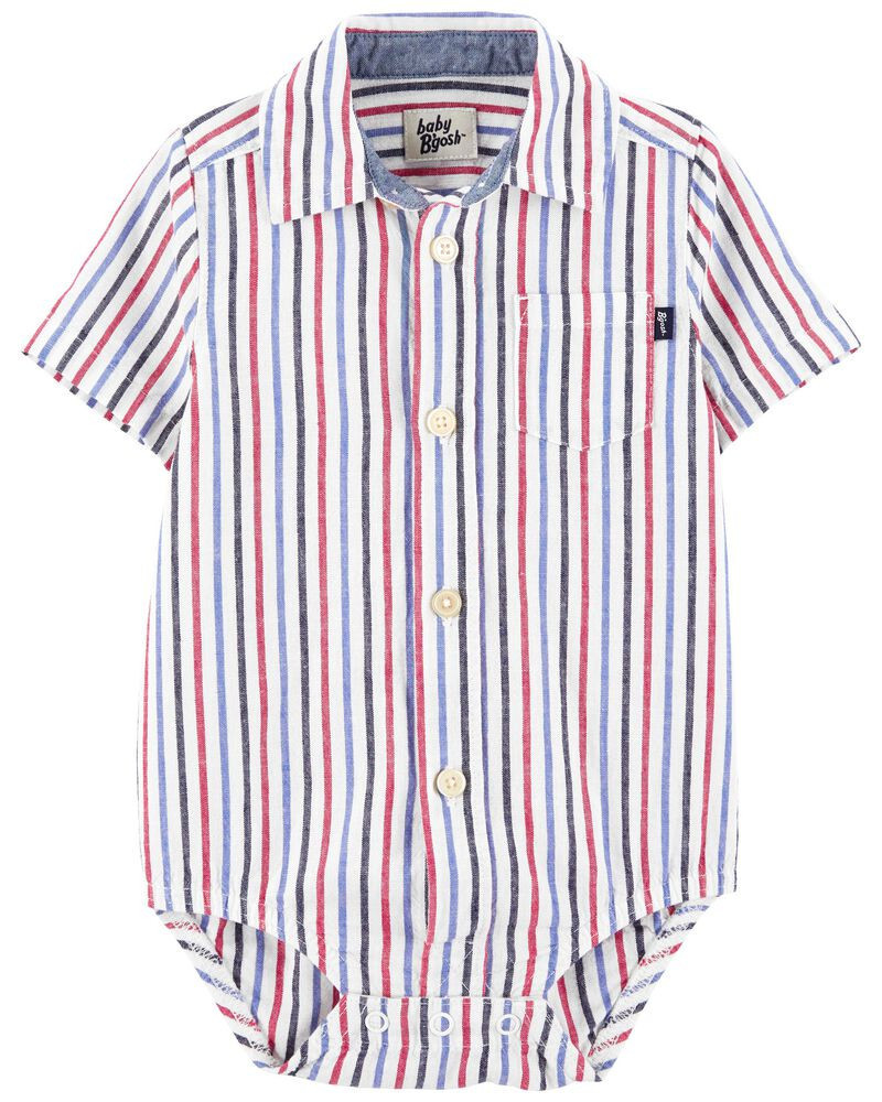 Striped Button-Front Bodysuit | OshKosh B'gosh