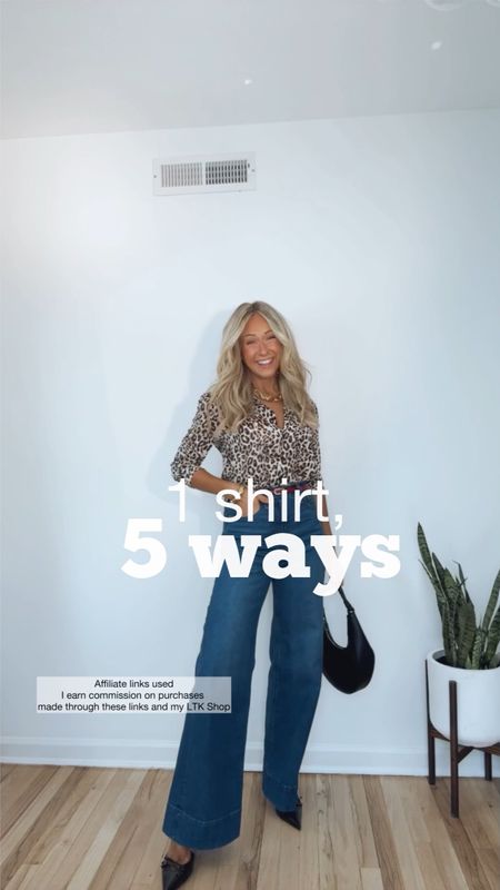 5 ways to style a leopard shirt!

#LTKstyletip