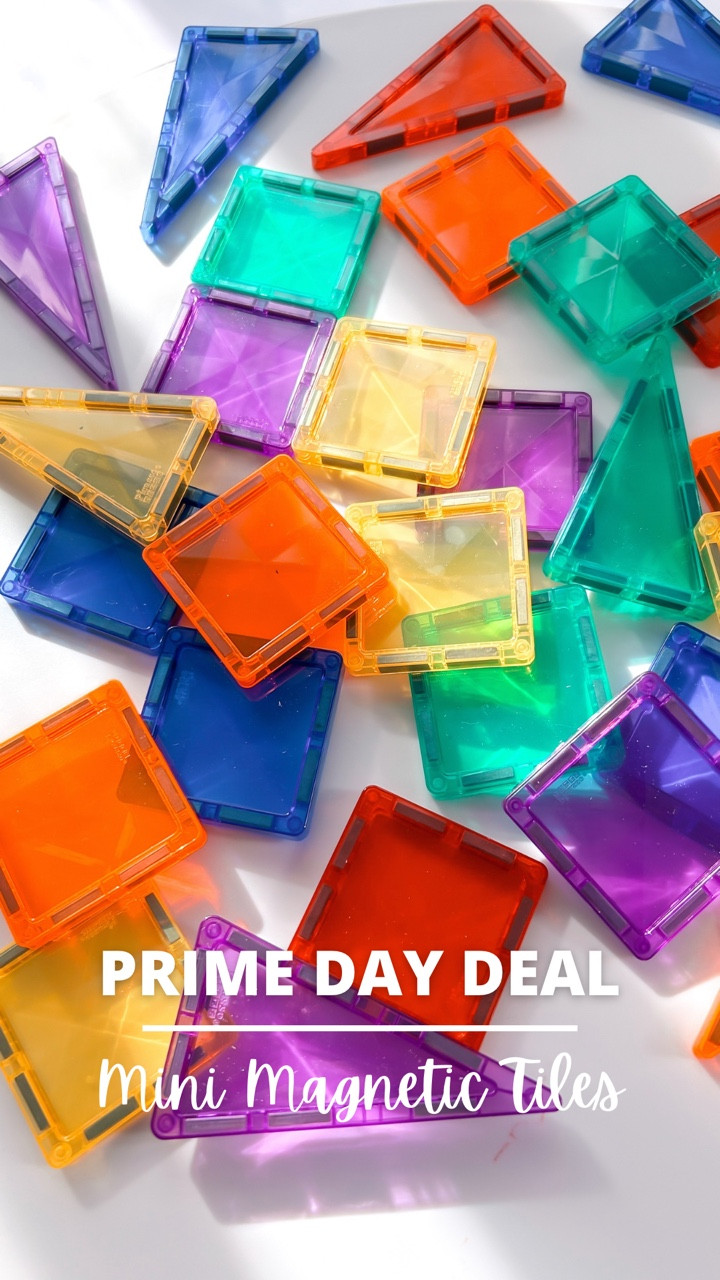 ✨ Prime Deal Alert! ✨ These 30-piece MINI magnetic tiles are 3/4 the size of regular tiles – perfect for on-the-go play and travel!

🧲 My kids love them for car rides, restaurants, and trips!

Hurry, Prime deals end July 11!

#AmazonFinds #PrimeDayDeals #ToddlerToys #STEMToys #TravelWithKids #magnetictiles

#LTKFindsUnder50 #LTKKids #LTKSaleAlert
