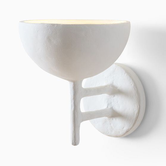 Florent Sconce, Plaster, White, Set of 2 | West Elm (US)
