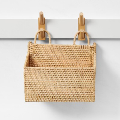 Hold Everything Rattan Hanging Accessory Basket | Williams-Sonoma