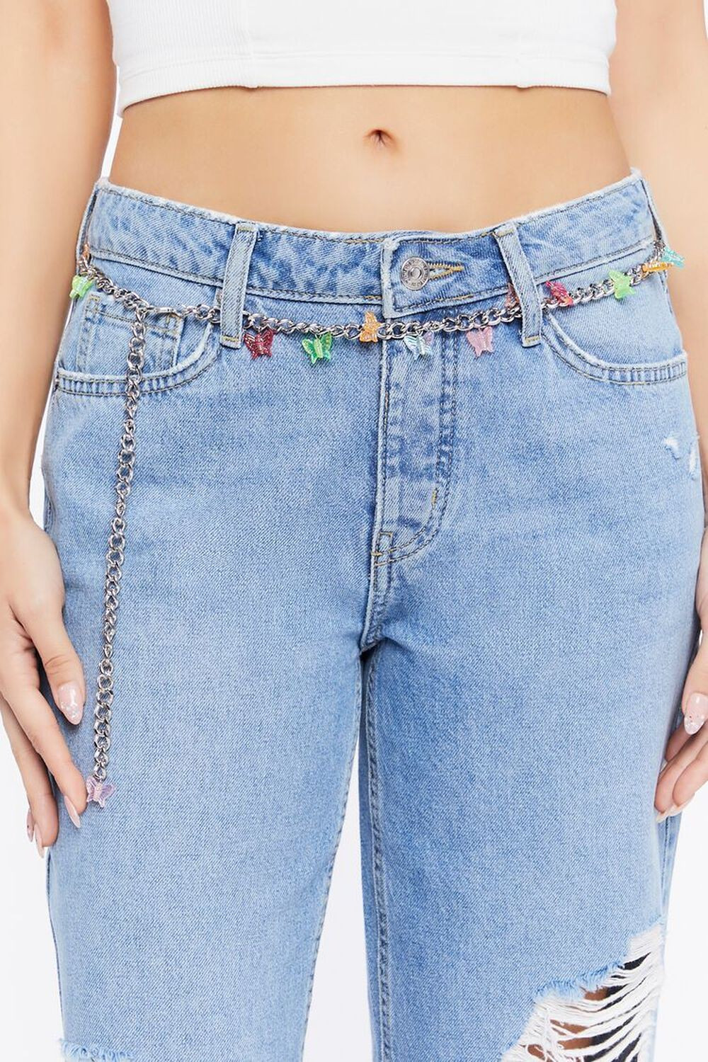 Butterfly Charm Chain Belt | Forever 21 (US)